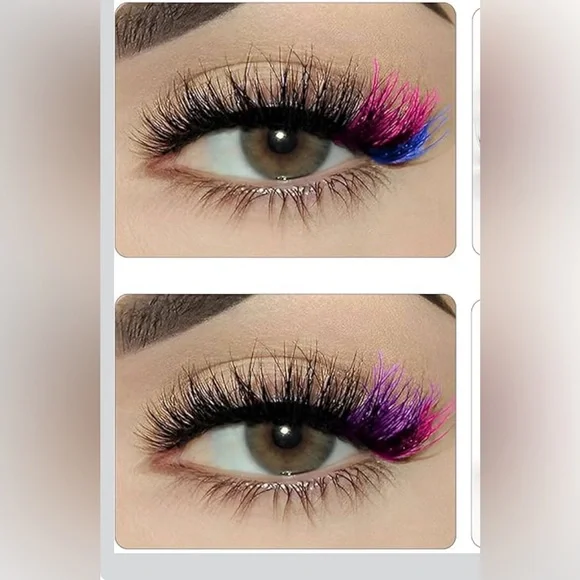 Colorful False Eyelash 7 Pair Set NWT - Picture 1 of 12